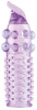 Насадка гелевая с шариками Toyfa, Фиолетовая, 11 см, Ø 4,5