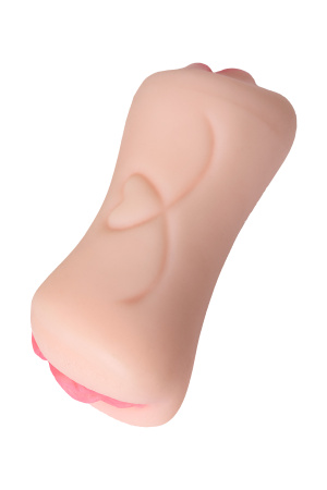 Мастурбатор реалистичный TOYFA Juicy Pussy Pretty Mouth, рот и вагина, Softskin, телесный,17 см